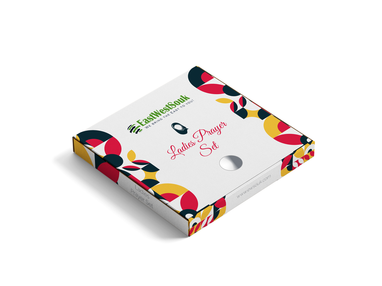 Women's Prayer Dress 2 Pieces Microfiber Solid Color Plus Long Sleeve | One-Size | Hijab Abaya Suit