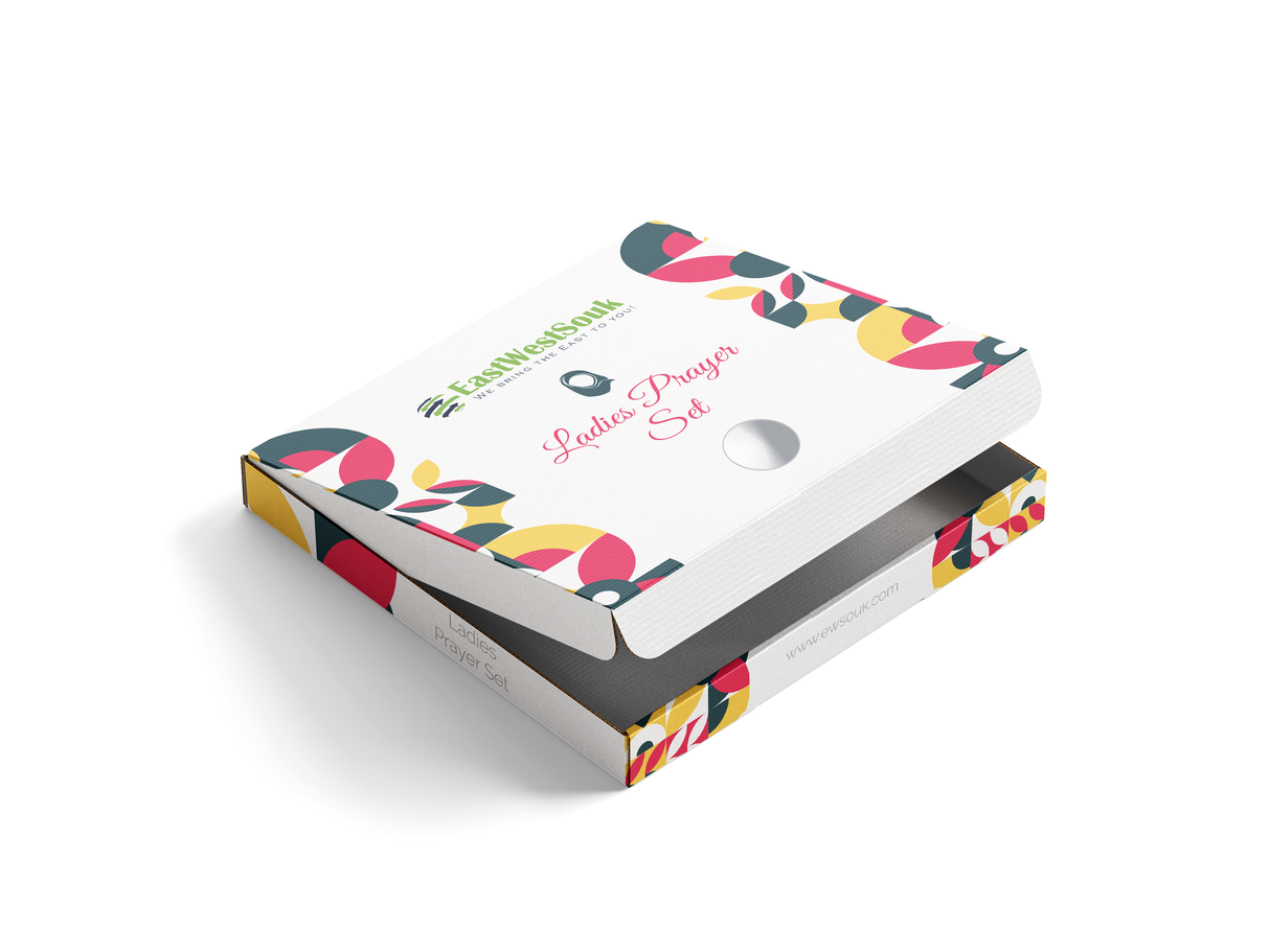 Women's Prayer Dress 2 Pieces Solid Color Plus Long Sleeve | One-Size | Hijab Abaya Suit