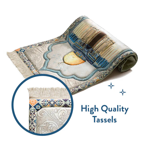 Dome of the Rock Premium Prayer Mat – Luxurious & Cushioned | Urban Rugs