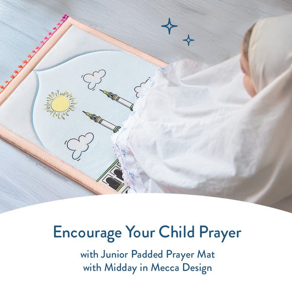 Midday in Mecca Kids Prayer Mat – Soft & Padded | Urban Rugs