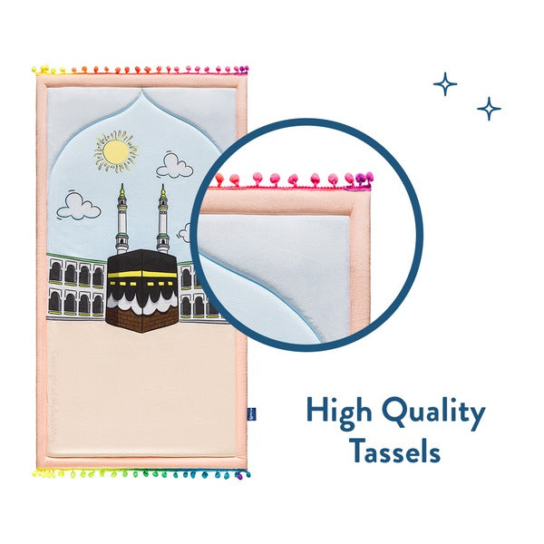 Midday in Mecca Kids Prayer Mat – Soft & Padded | Urban Rugs