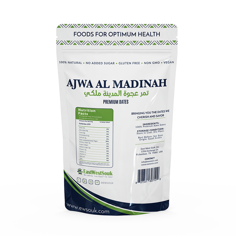 Organic Ajwa Dates – Gluten-Free and Vegan Snack