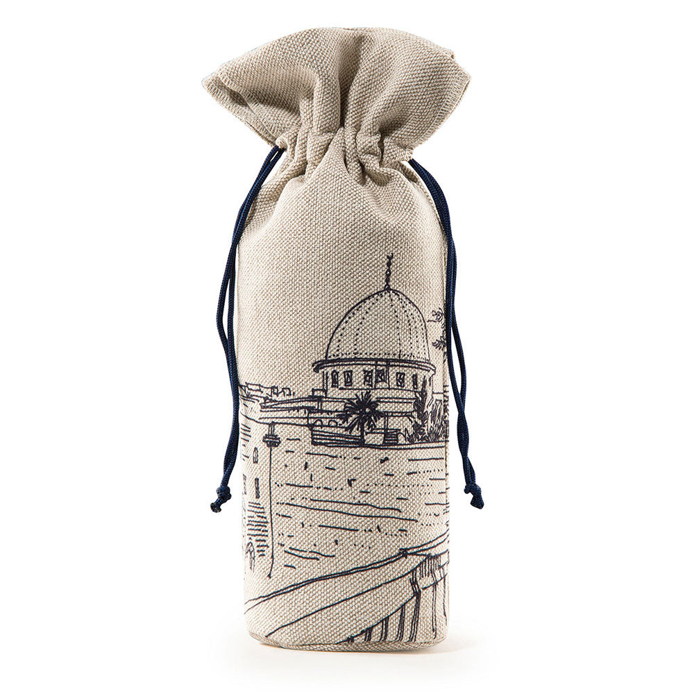 Al-Quds portable travel prayer mat folded in compact bag