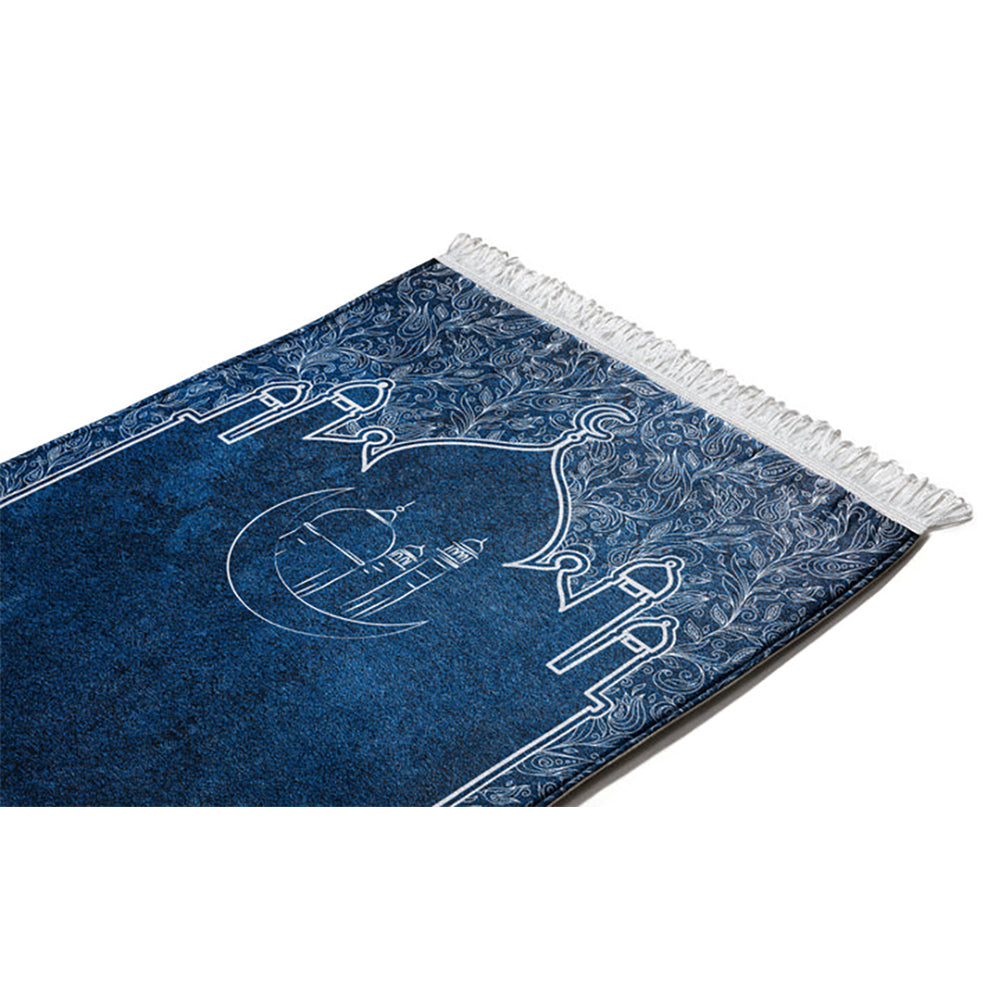 Islamic Navy Blue Original Prayer Mat