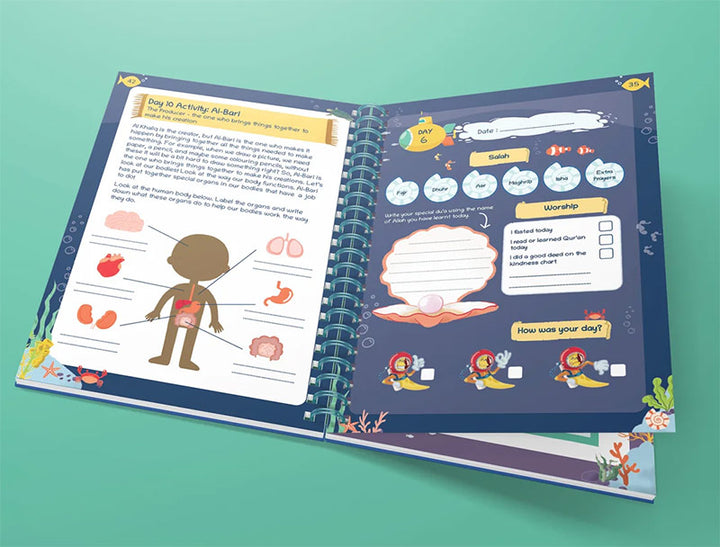 Beautiful Names of Allah: Kids Journal and Activity Book