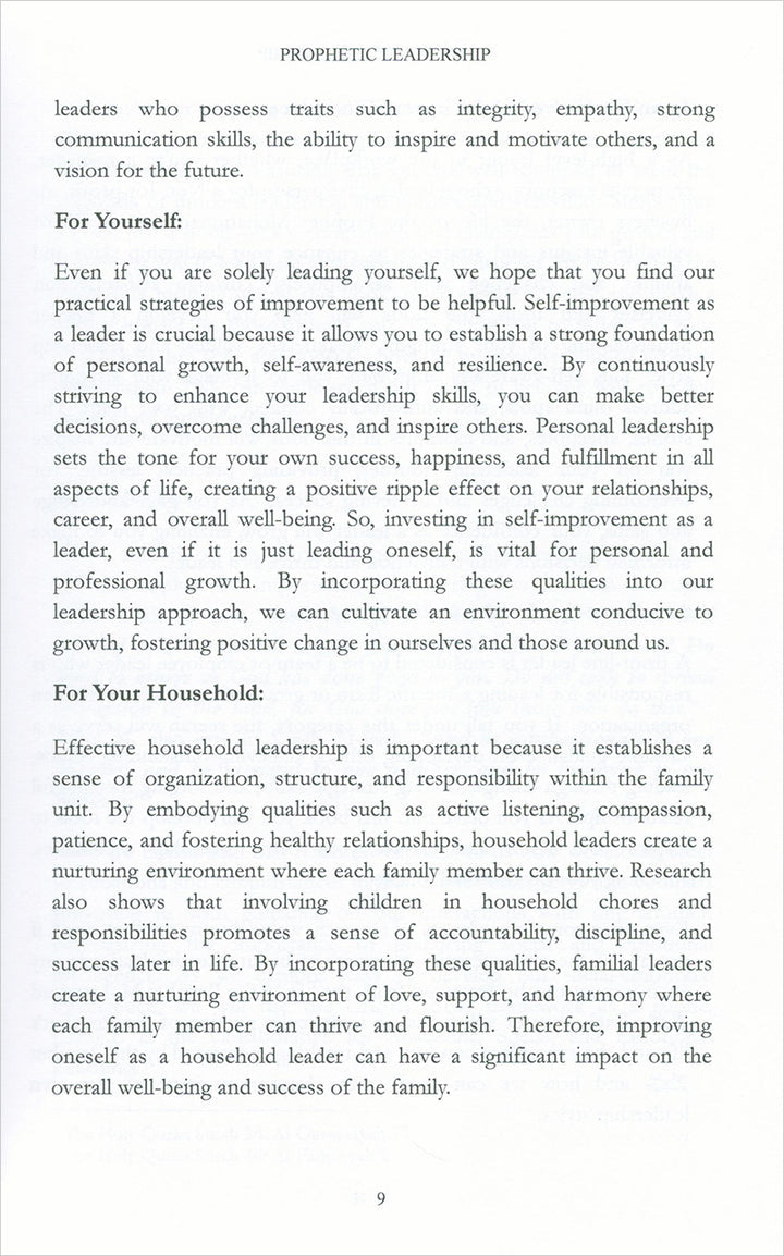 Prophetic Leadership