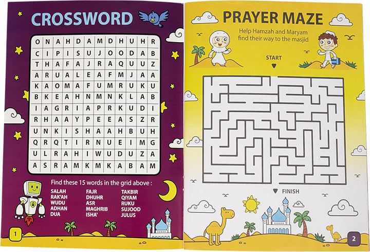 My Salah Mat for Kids – Smart Interactive Prayer Mat for Learning Salah, Surah, Wudu & Duas, 10 Languages, 25 Touch Keys (Blue)
