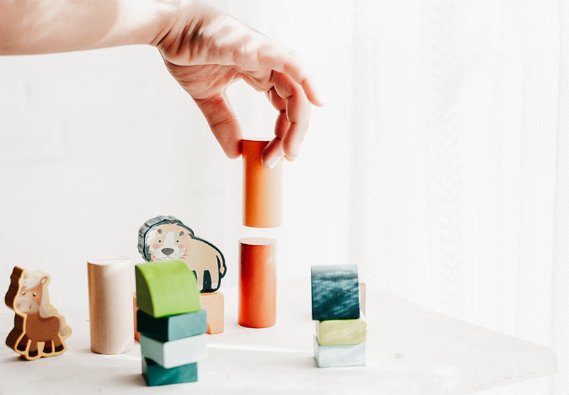 Arabic Alphabet Blocks: At the Zoo (136 pieces) لعبة المكعبات العربية في حديقة الحيوان