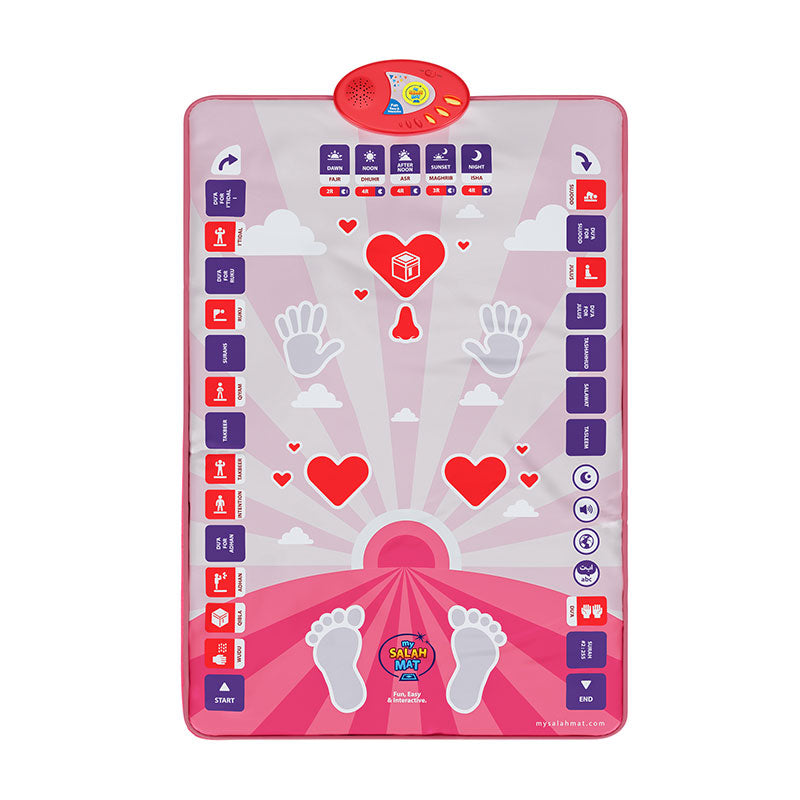 My Salah Mat for Kids (Original) – Pink Smart Interactive Prayer Mat for Learning Salah, Surah, Wudu & Duas