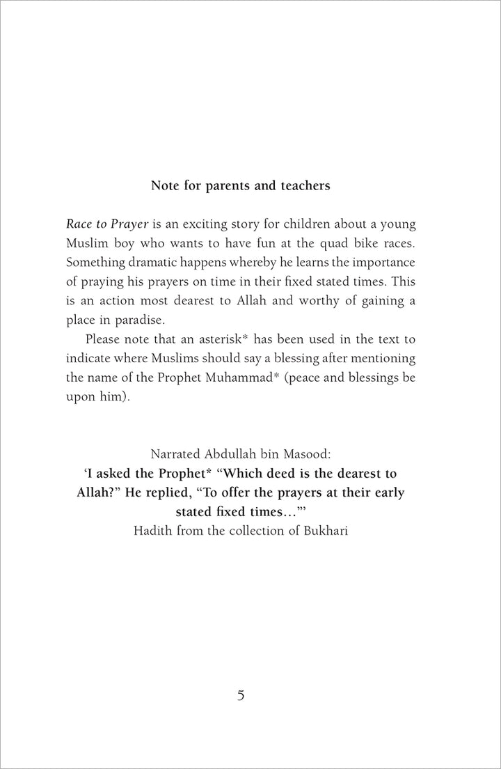 A Race to Prayer: Sulaiman's Rewarding Day