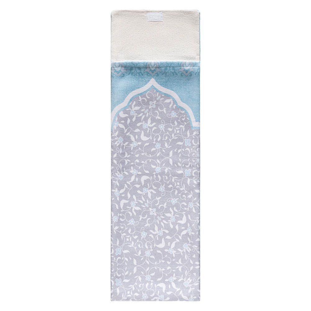 Luxury foldable prayer mat in floral design for travel and home