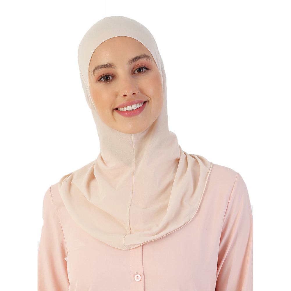 Turkish Neck Undercap for Amira Hijab: Effortless Elegance and Comfort in One Piece