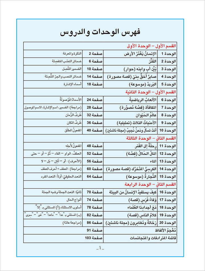 Arabic is the Language of Tomorrow for Non-Native Speakers Workbook: Level 8 العربية لغة الغد