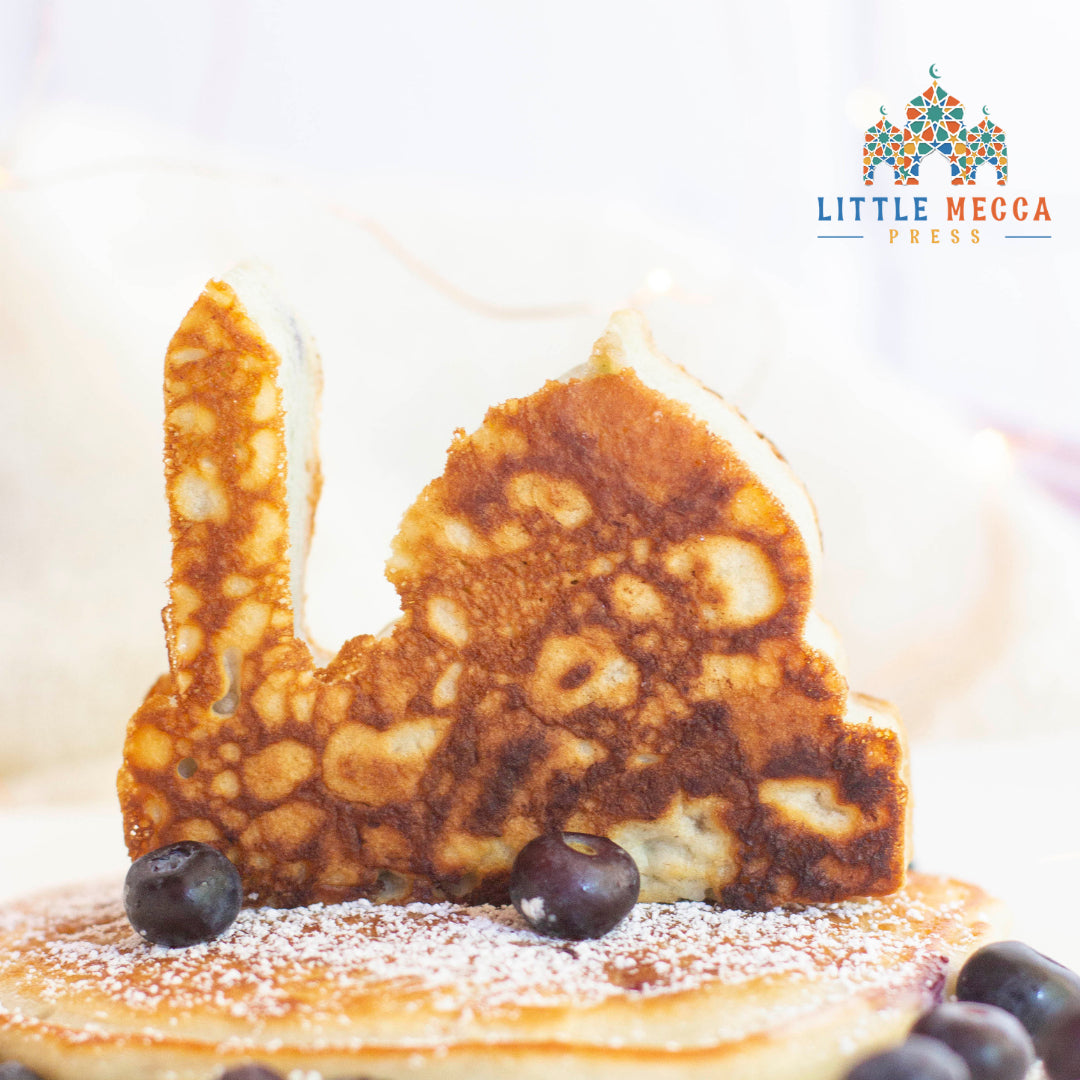 Islamic Cookie Cutter Set of Stainless Steel Shapes Including Mosque Moon Lantern Star and Kabah Perfect for Cookies Pancakes Fruit Cutting