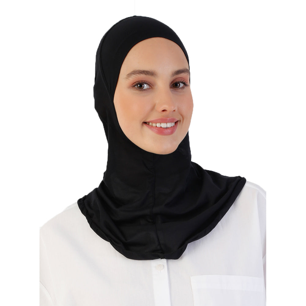 Turkish Neck Undercap for Amira Hijab: Effortless Elegance and Comfort in One Piece