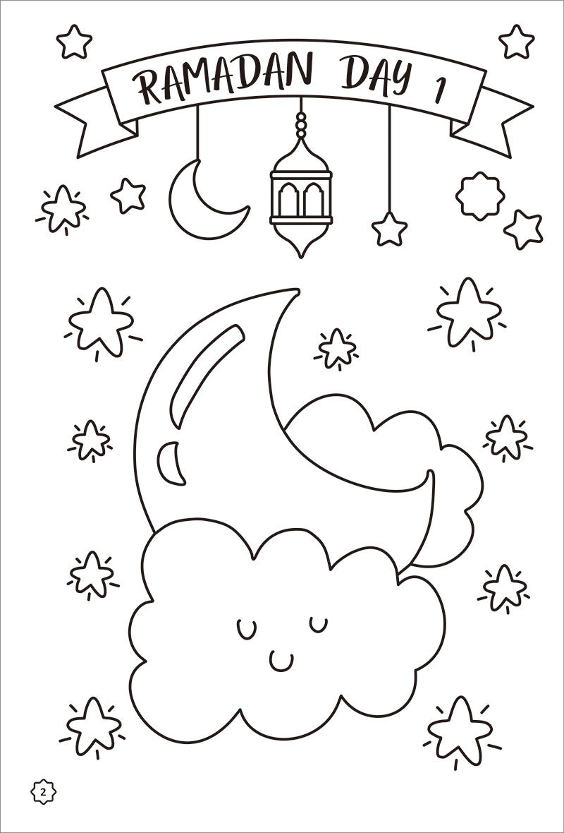 Ramadan Countdown Coloring Book