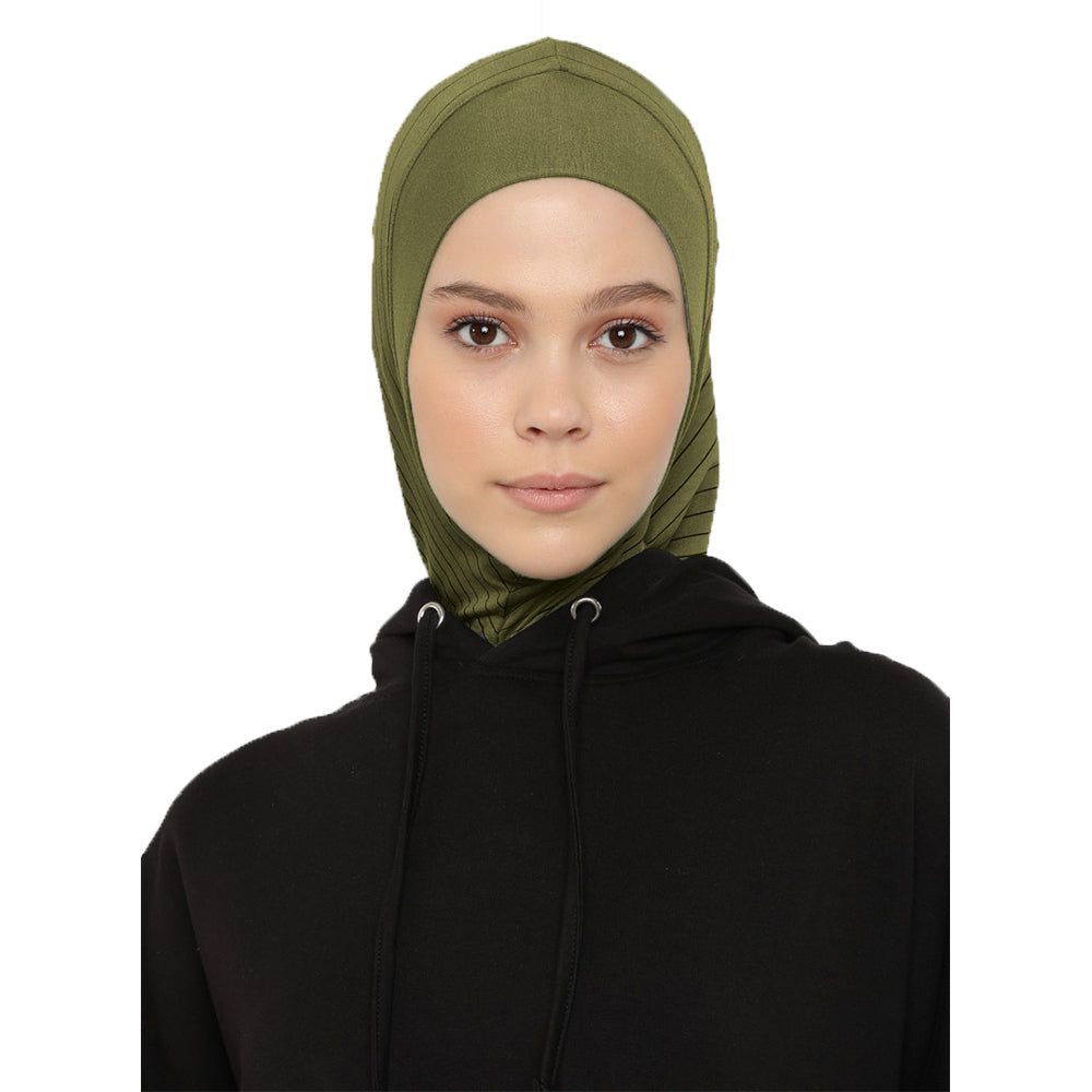 Striped Sports Beret - Ecardin: The Perfect Turkish Amira Hijab