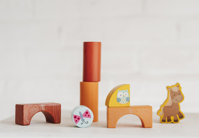 Arabic Alphabet Blocks: At the Zoo (136 pieces) لعبة المكعبات العربية في حديقة الحيوان