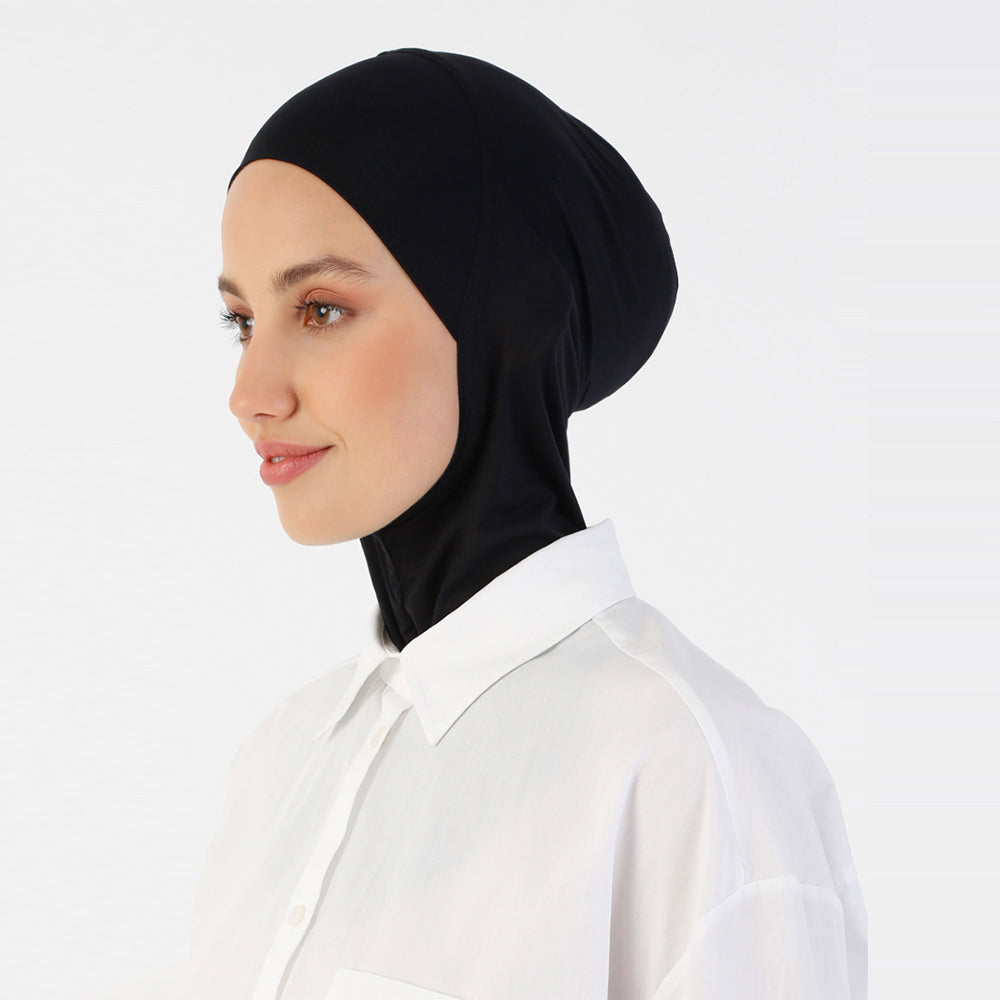 Turkish Neck Undercap for Amira Hijab: Effortless Elegance and Comfort in One Piece