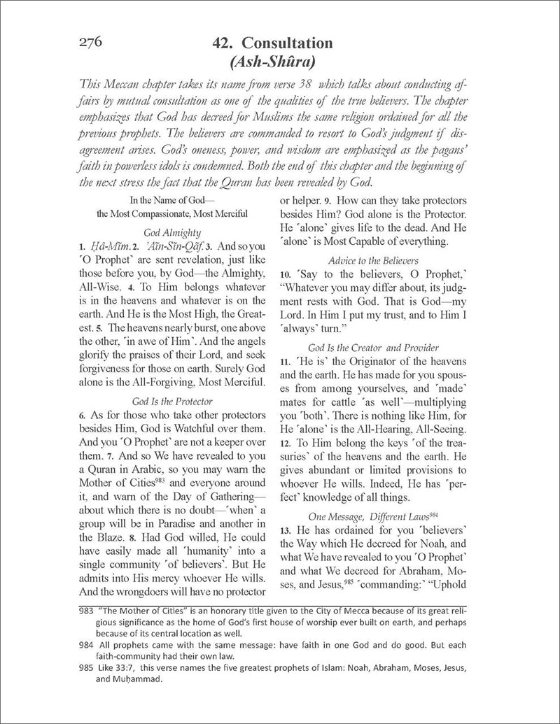 The Clear Quran: Single Column English (Pocket Size)