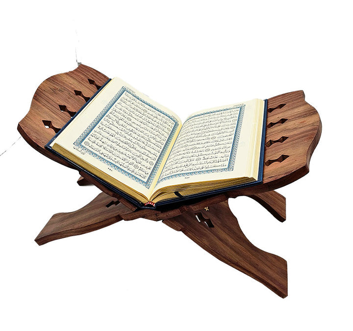 Holy Quran (Colors May Vary) ( 5.5 * 7.8) with Quran Holder (18" x 9")