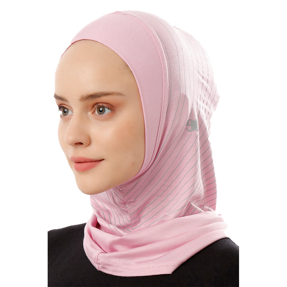 Striped Sports Beret - Ecardin: The Perfect Turkish Amira Hijab