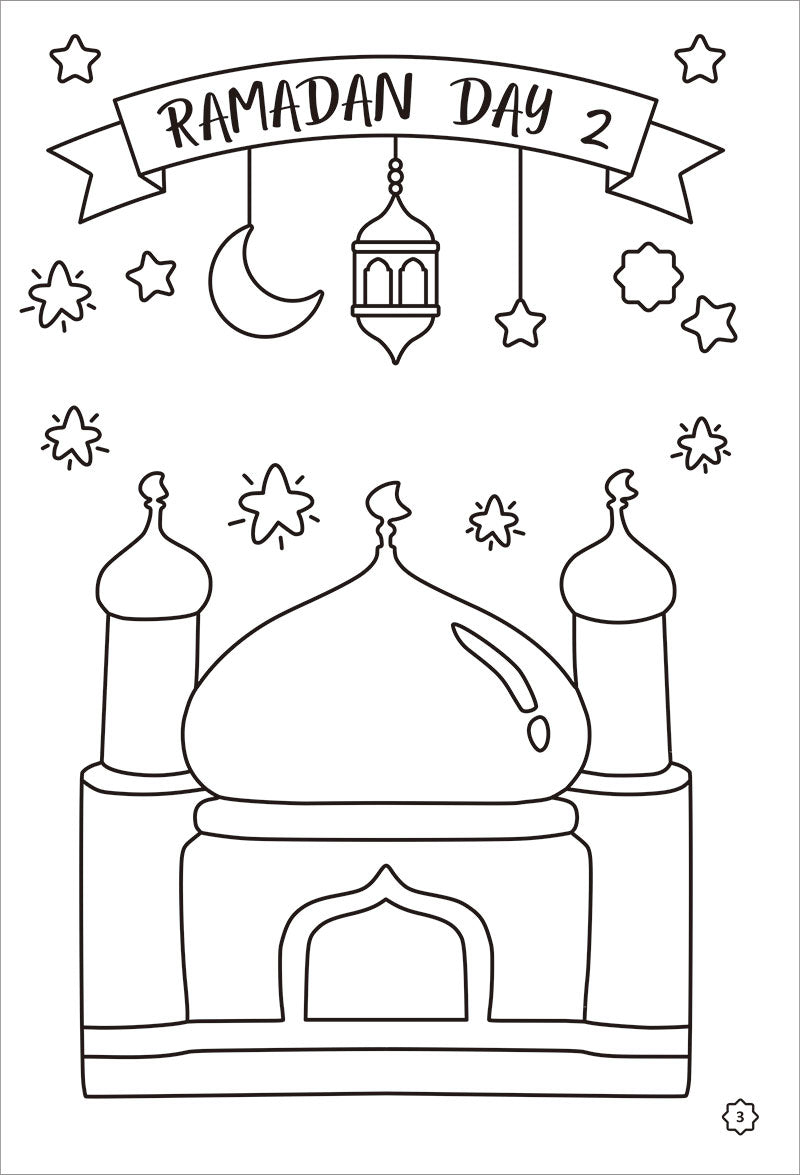 Ramadan Countdown Coloring Book