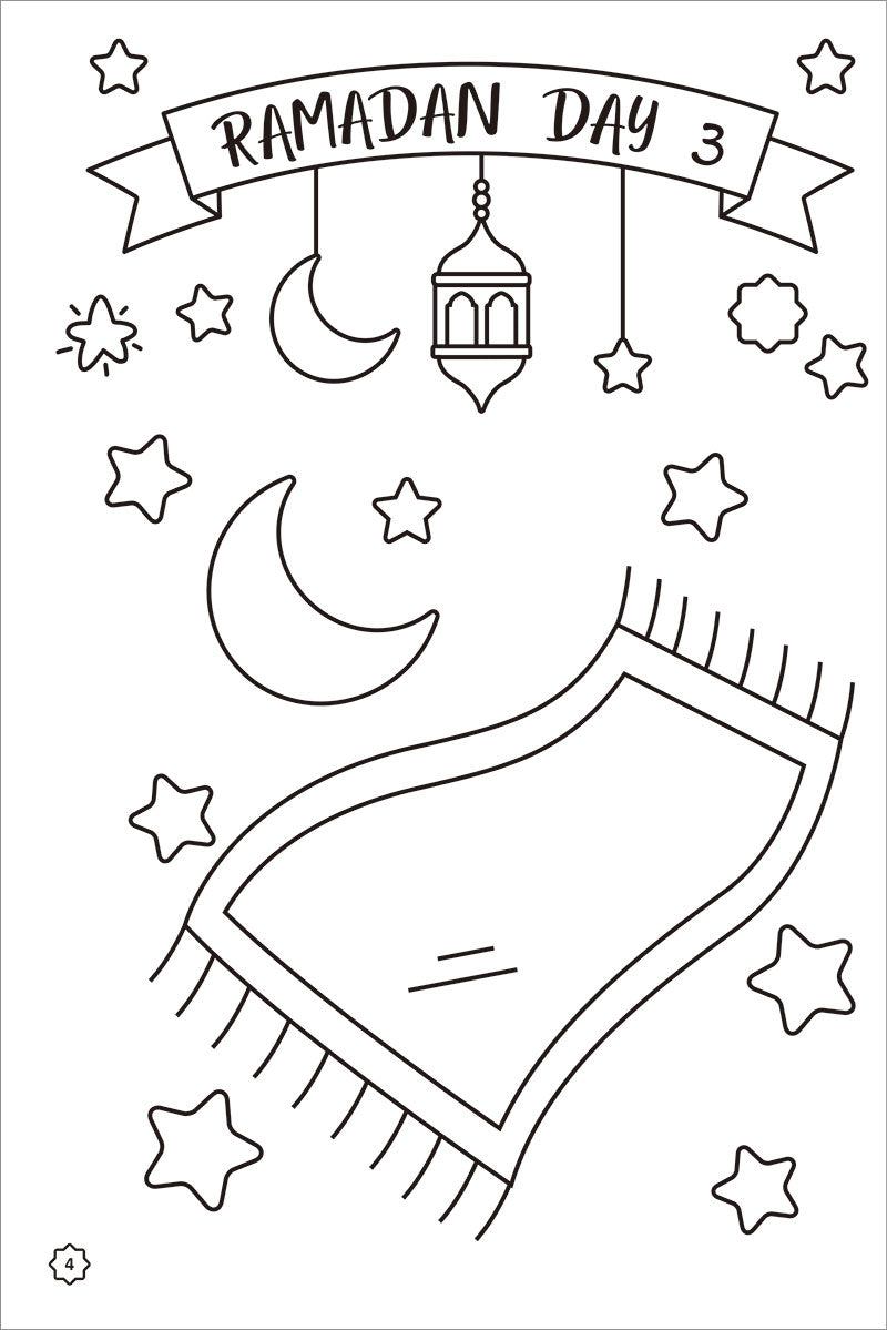Ramadan Countdown Coloring Book