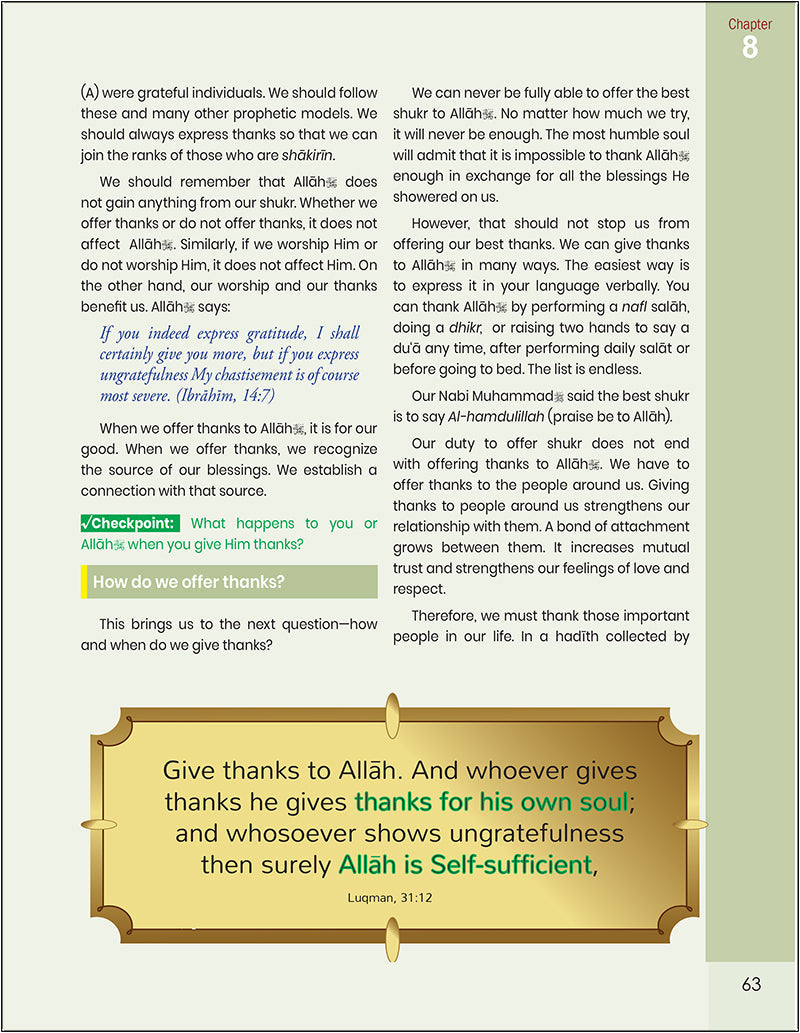 The Message of Islam Textbook: Level 3