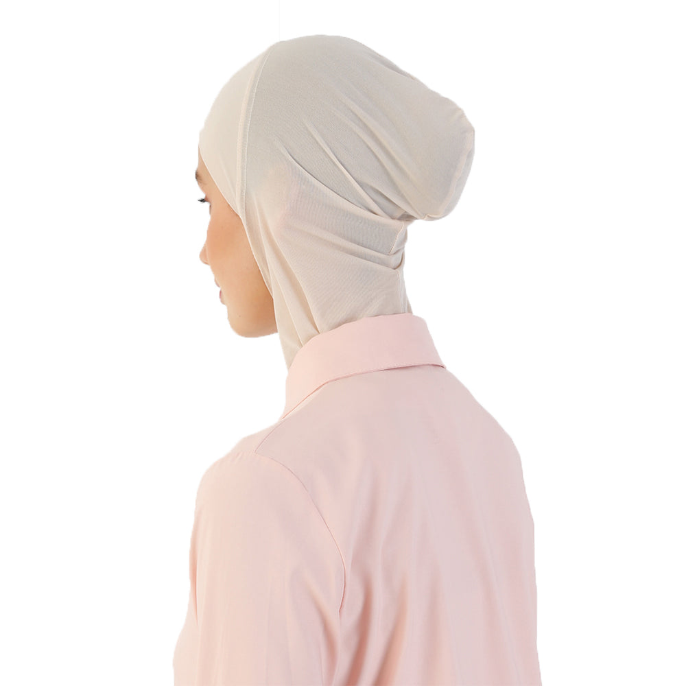Turkish Neck Undercap for Amira Hijab: Effortless Elegance and Comfort in One Piece