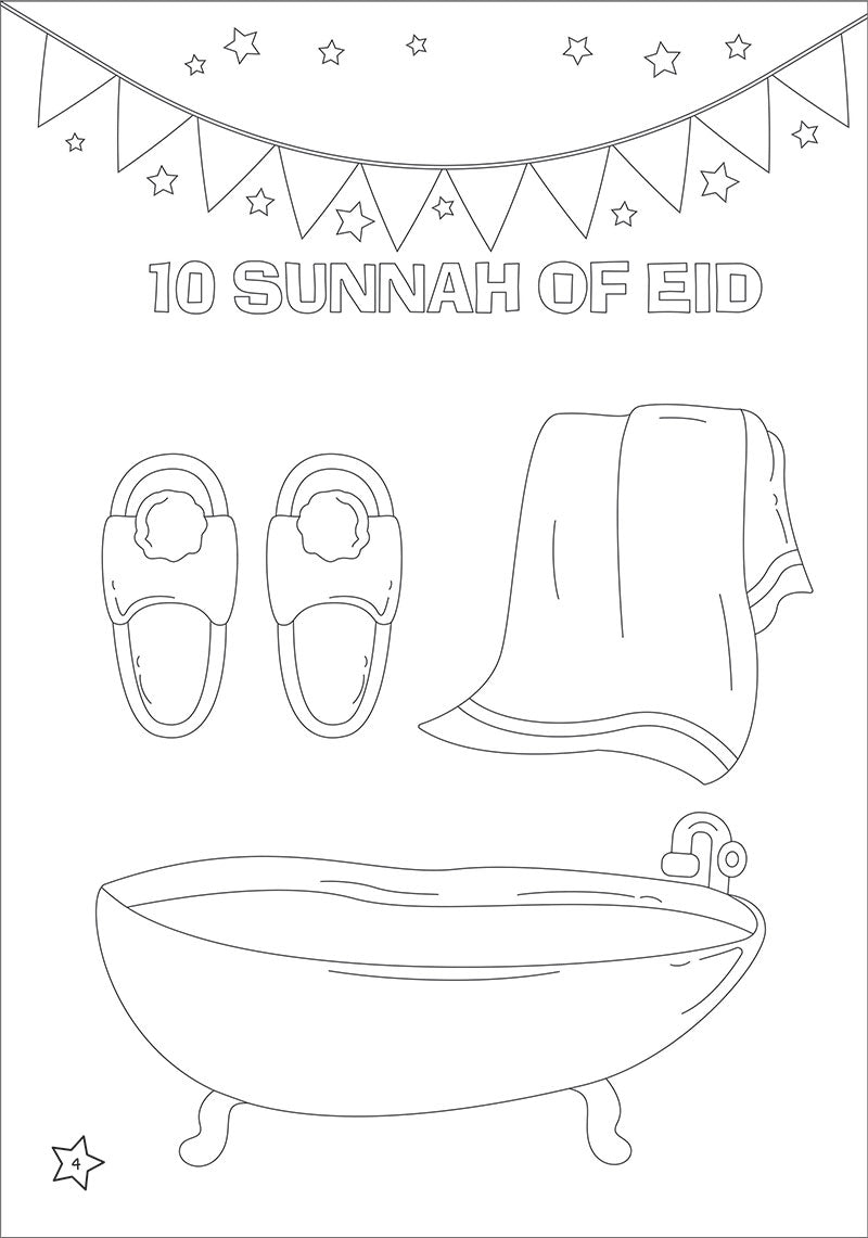 10 Sunnah of Eid Coloring Book