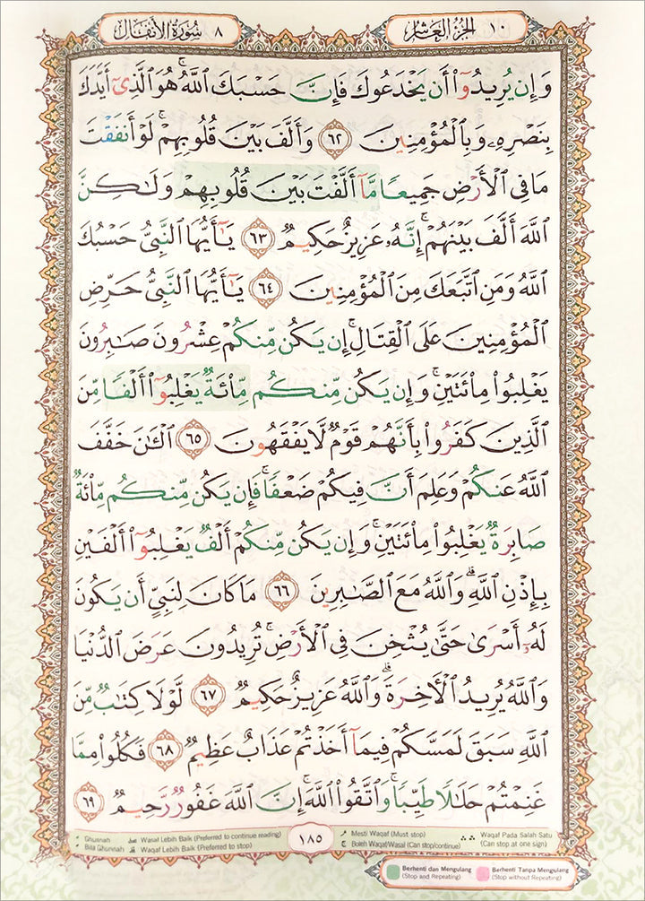 Al-Quran Al-Karim: Waqaf & Ibtida - Color Coded Tajweed (Black, B4 (9.8" x 13.9"))