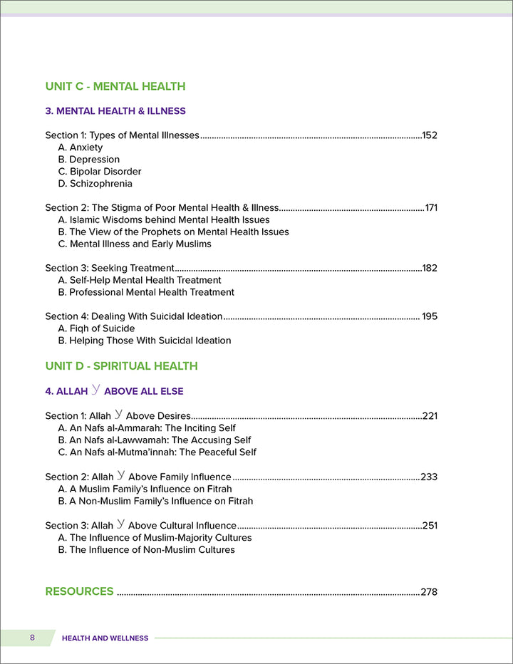 Health and Wellness: From an Islamic Perspective - Level 4