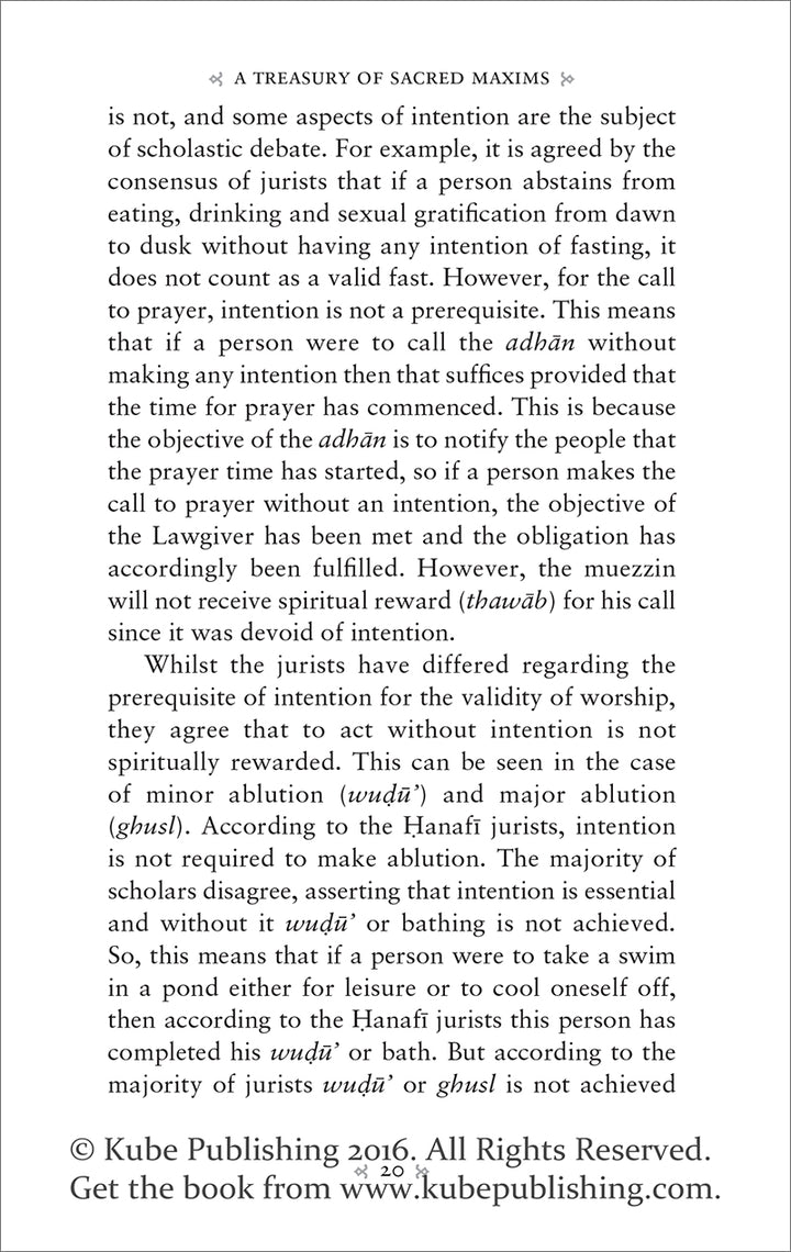 A Treasury of Sacred Maxims: A Commentary on Legal Principles