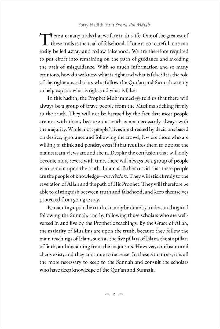 40 Hadith from Sunan ibn Majah