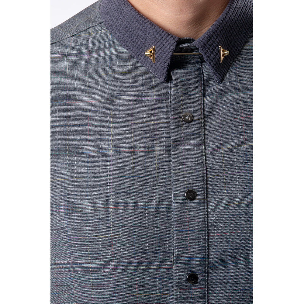 Lawung 2024 Smart Thobe - Premium Suit Fabric - Gray AAR2403