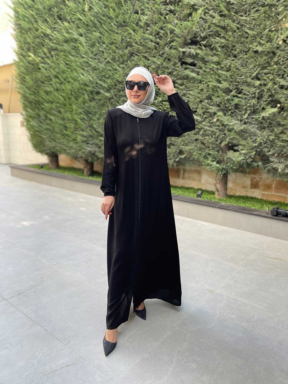 Al-Qadri Abayas: Discover Comfort and Elegance with Our Beautiful Black Embroidery Arabic Abaya Collection for Women – Long Prayer Dresses for Modern Muslim Fashion