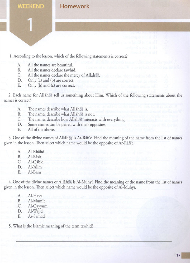 Weekend Learning Islamic Studies: Level 8 (Revised and Enlarged Edition)