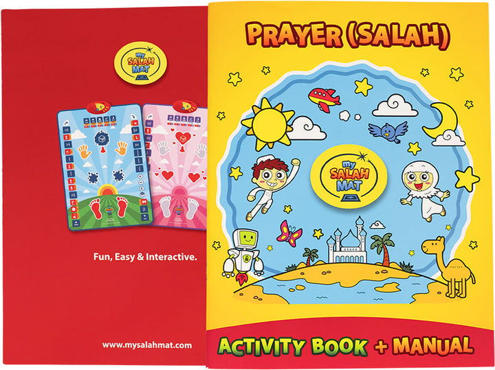 My Salah Mat for Kids – Smart Interactive Prayer Mat for Learning Salah, Surah, Wudu & Duas, 10 Languages, 25 Touch Keys (Blue)