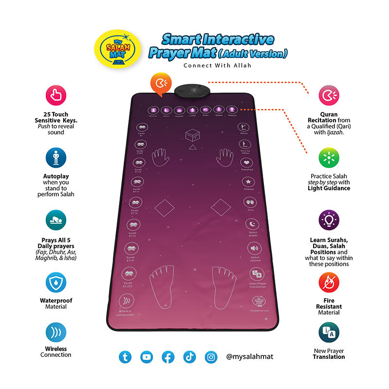 Salah Mat (Original, Rahma Smart Interactive Adult Prayer Mat) - Returned item: Like New