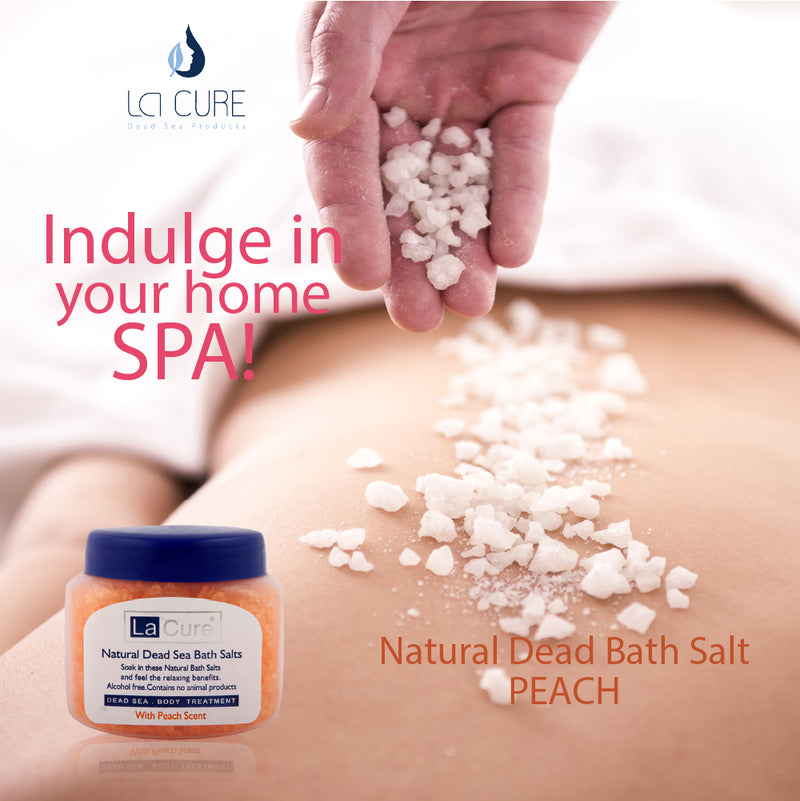 La Cure Natural Dead Sea Mineral Bath Salts (1.2lb) - Peach