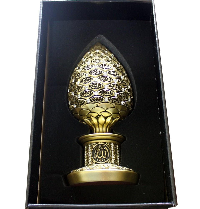 Islamic Table Decor Golden Egg '99 Names of Allah' - east-west-souk