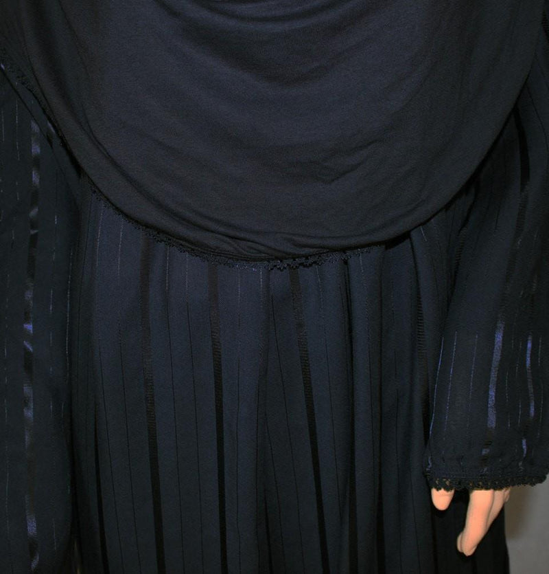Amade Women's One-Piece Prayer Dress Black Abaya Gift Set - east-west-souk