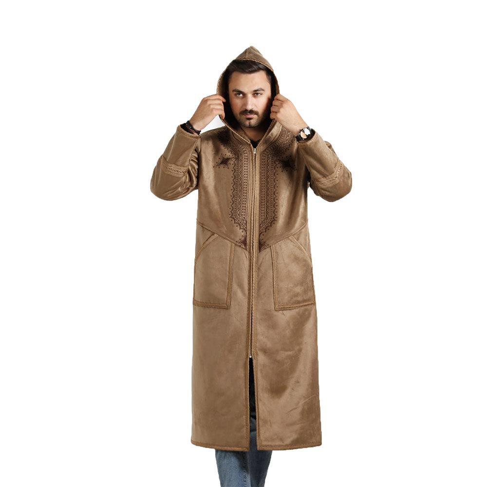 Farwa Winter Overcoat - Stylish and Warm Outdoor Apparel for Men - Moroccan Style