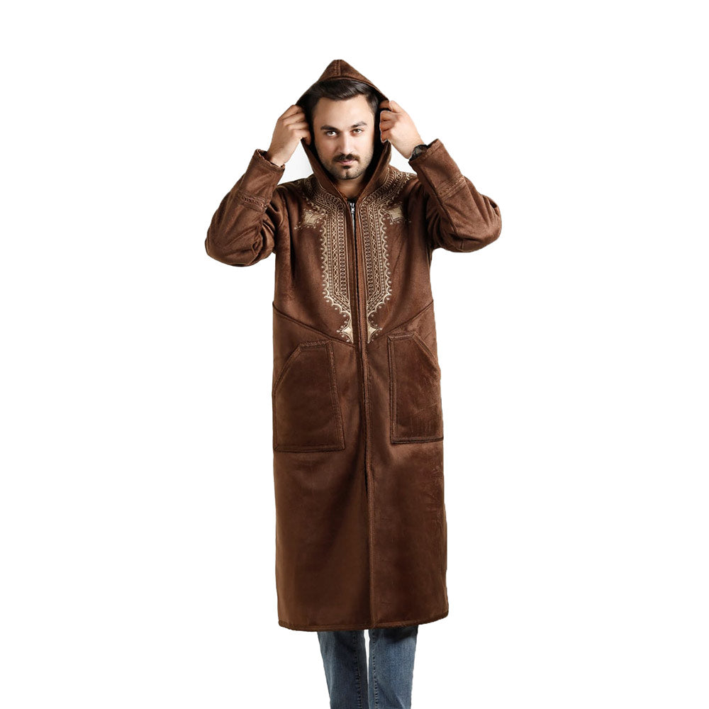 Farwa Winter Overcoat - Stylish and Warm Outdoor Apparel for Men - Moroccan Style
