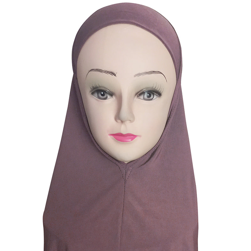 Women's Cotton Amira Hijab One Piece - Plain Color
