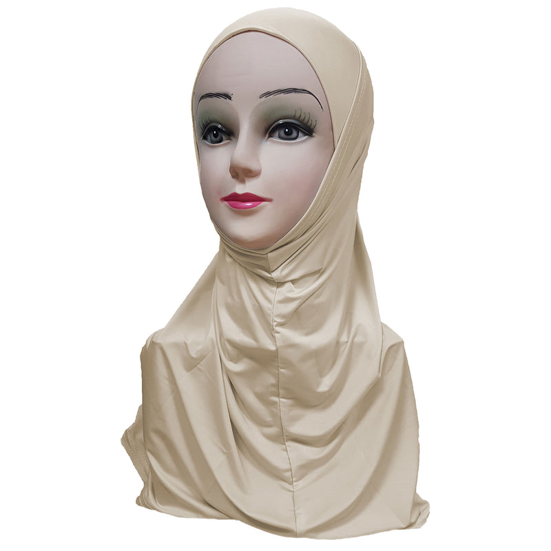 Women's Silky Amira Hijab Two Piece - Plain Color