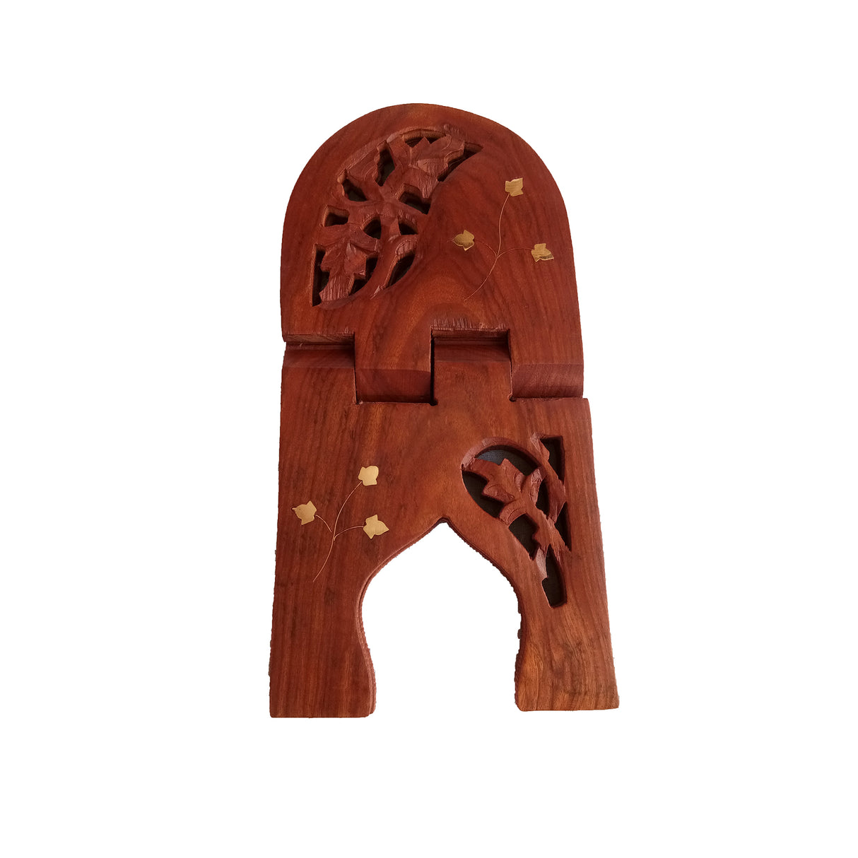 Beautiful Handmade Hardwood Quran Holder - Foldable Book Rest Traditional Living Room Home Decor Accents (13" x 7") - Small size