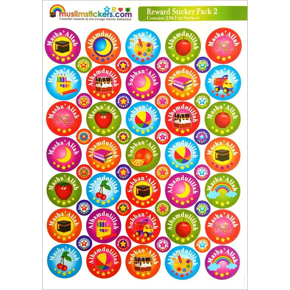 English Reward Sticker Pack 2 (Contains 236 Fun Stickers)