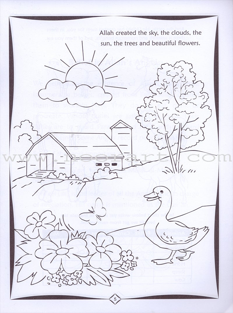 Colour & Learn About the Six Pillars of Islamic Faith